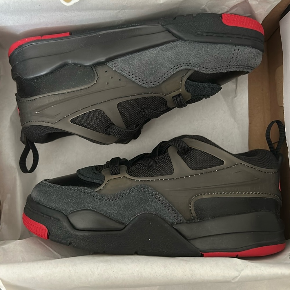 Air Jordan 4 RM TD Bred FQ7937060 Black/Varsity Red/Anthracite Size 9c